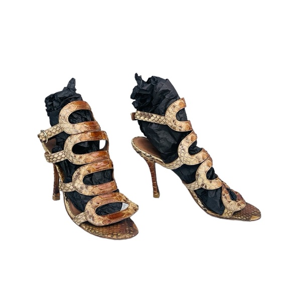 SERGIO ROSSIE RARE PYTHON STILETTOS - Picture 8 of 10